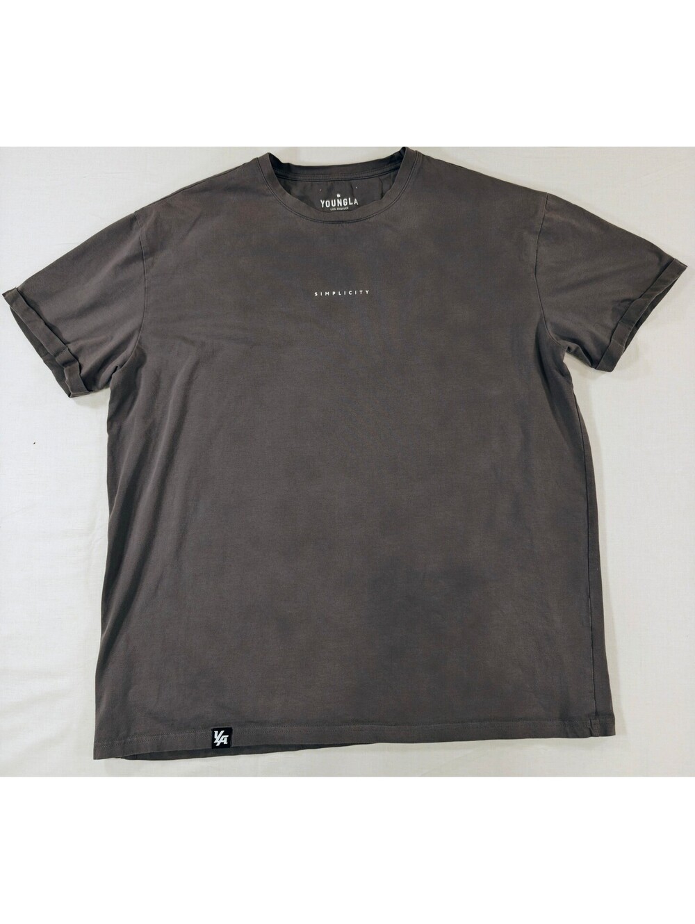 YoungLA Men's Medium Gray 'Simplicity' Graphic T-Shirt